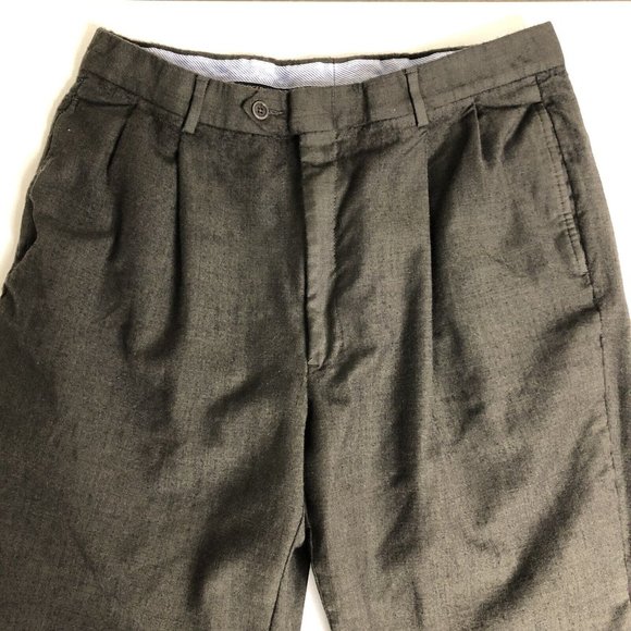 Tommy Hilfiger Wool Cashmere blend Dress Pants Mens 34W x 30L Charcoal Gray L32 - Picture 3 of 5